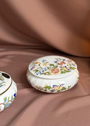 🏵️ мініатюрна порцелянова скринька aynsley “cottage garden”
