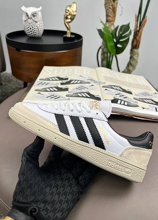 Adidas spezial white beige black
