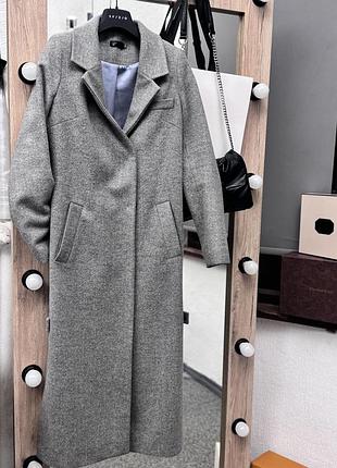 Дизайнерське жіноче сіре пальто lipar xs😍