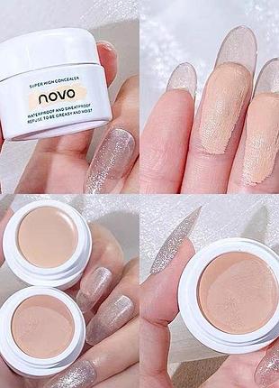 Консилер високої щільності novo, коректор від недосконалостей, колір 01 - слонова кістка 12г