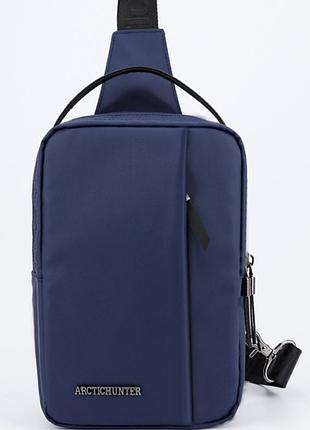 Однолямковий рюкзак arctic hunter xb130027 чоловічий міський синій 3 л