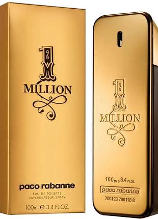 Мужская туалетная вода paco rabanne 1 million 100 мл с магнитной лентой