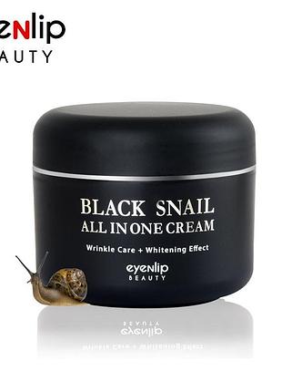 Крем с муцином черной улитки eyenlip black snail all in one cream 100 мл
