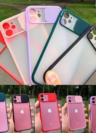 Прозрачный, силиконовый чехол защита камеры для айфон iphone 11 pro фиолетовый