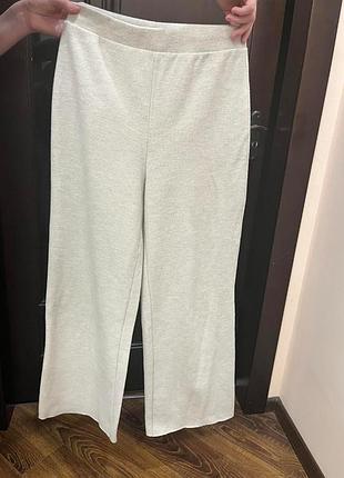 Женские теплые широкие брюки zara