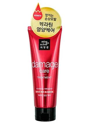 Маска для відновлення пошкодженого волосся mise en scene damage care treatment - маска для відновлення волосся