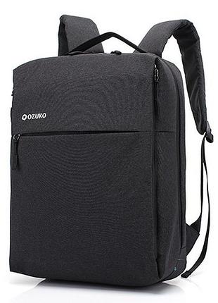 Рюкзак ранец ozuko 8848 городской черный 15л