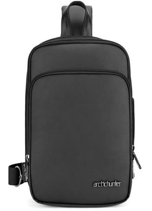 Однолямковий рюкзак arctic hunter xb130027 чоловічий міський сірий 3 л