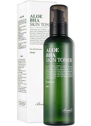Тонер с высоким содержанием алоэ и салициловой кислотой benton aloe bha ski