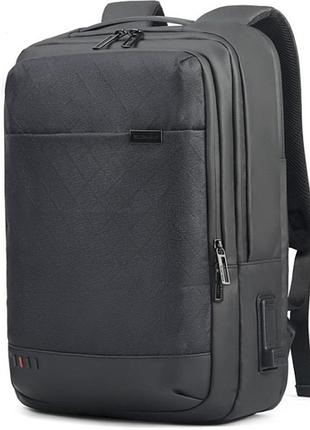 Рюкзак arctic hunter b00328 міський дорожній для ноутбука usb чорний 30 л