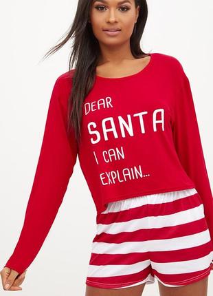 Джемпер топ santa merry christmas свитшот світшо  pretty little thing