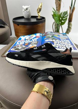 Reebok classic leather hexalite black grey beige