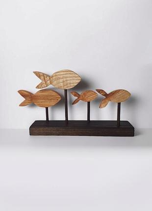 Декоративні риби, статуетка з дерева ручної роботи