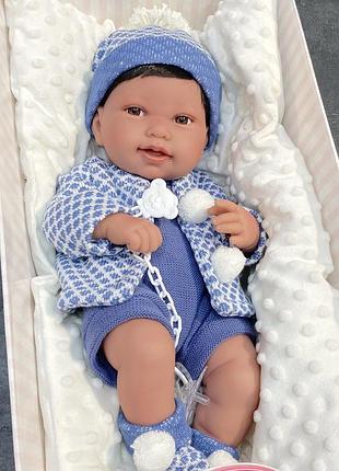 Силиконовая кукла реборн испанская antonio juan виниловый новорожденный пупс мальчик тони 42 см