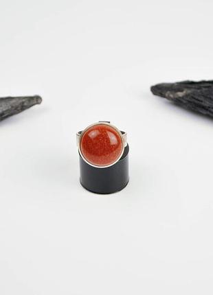Кільце з агатом авантюрином. кільце агат авантюрин авантюрин арт. 77314