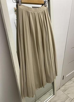 Спідниця міді пліссе h&m