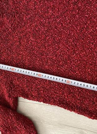 Ji-fan свитер/кофточка 🌺свитер цвета марсала8 фото