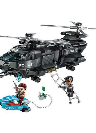 Конструктор полицейская миссия-орел, qman, block mission-eagle, 473 детали (1928)