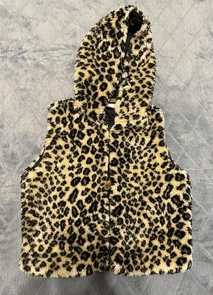 Жилетка екошубка на дівчинку 8-10 років