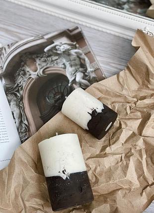 Набор соевых свечей в бетоне с эфирными аромамаслами 2шт aphrodisiac