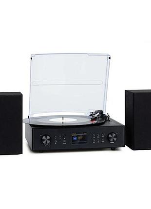 Интернет радио+виниловый проигрыватель auna connect vinyl smart radio, германия