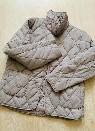 Куртка пуховик в ромбы стеганая