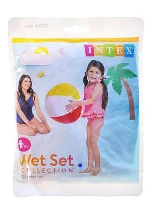 М'яч надувний intex різнокольоровий, 51 см, від 3 років