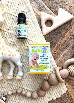 California gold nutrition 10 мл витамин d3 для детей