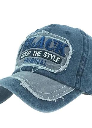 Бейсболка black синяя