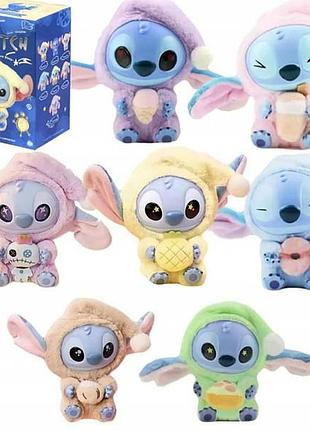 Игрушка фигурка-брелок стич stitch лабубу 15см, цвет - сюрприз rmb69