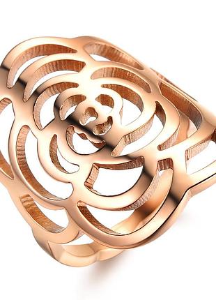 Позолоченное женское кольцо из медицинской стали rs-003, 15.9