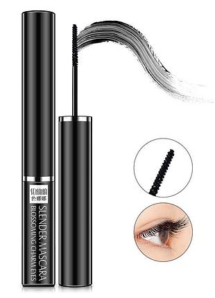 Уцінка туш senana slender mascara подовжуюча, для коротких вій, з мікрокісточкою, 4g