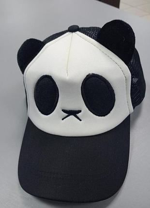 Кепка панда с ушками подростковая