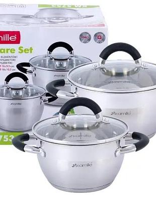 Набір каструль із неіржавкої сталевої камілу