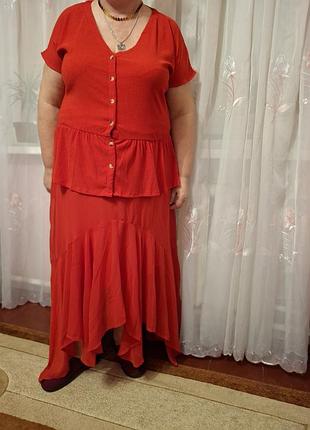 Блуза красная