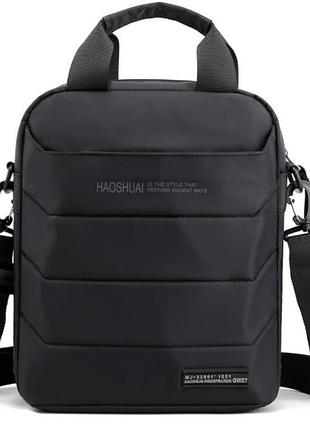 Сумка мужская через плече mackros gw57 цвет черный