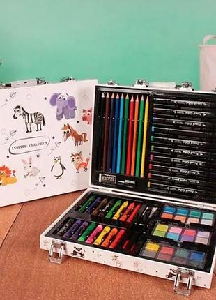 Дитячий набір для малювання "inspire children" 43 предмети для творчості зі скетч маркерами