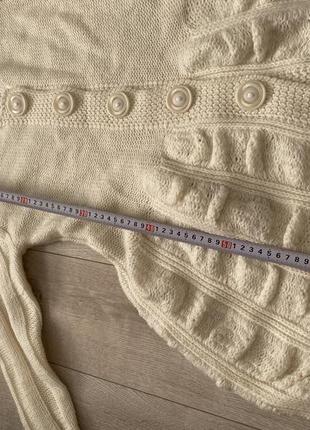 Вінтажний светр-плаття-туніка-кардиган (ручної роботи)3 фото