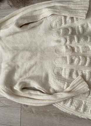 Вінтажний светр-плаття-туніка-кардиган (ручної роботи)7 фото