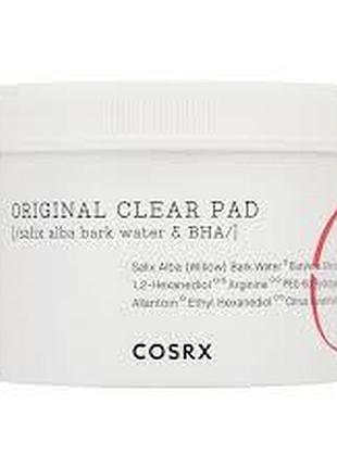 Очищающие диски для лица с bha-кислотой cosrx original clear pad 70шт