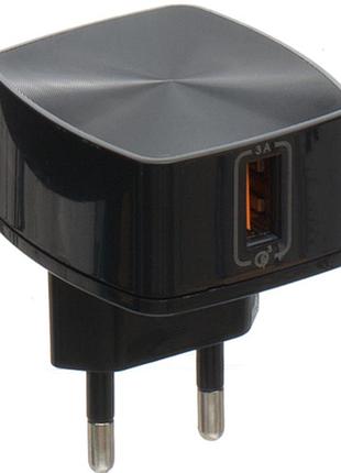 Сетевое зарядное устройство remax rp-u114 quick charge 1usb 3a black