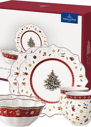 Набор столовой посуды villeroy &amp; boch toy's delight ( toys delight ) подарочный новогодний 6 предметов 1485857282