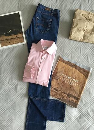 Базовая мужская рубашка в микроклетку в размере 15/38 34/86