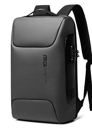 Рюкзак bange bg-7216 городской дорожный влагозащищенный usb серый 27л