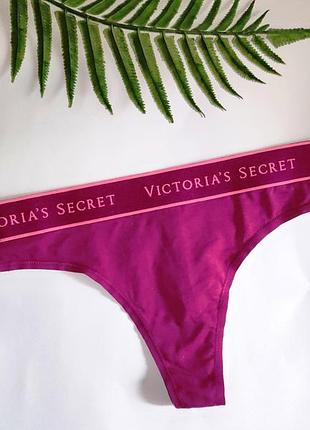 Трусики с лого резинкой victoria’s secret виктория секрет