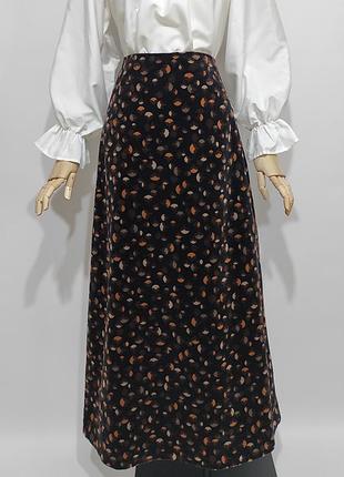 Вельветовая юбка макси