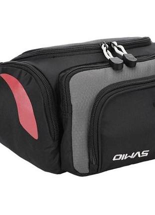 Сумка-бананка поясная oiwas 2768 влагостойкая цвет черный