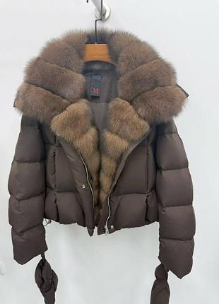 Пуховик с натуральным мехом