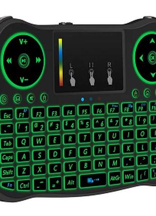 Беспроводная мини-клавиатура c led подсветкой и тачпадом mini keyboard t08