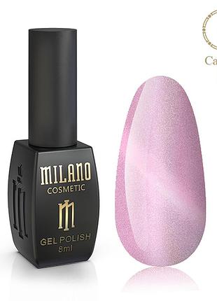 Гель-лак для нігтів з ефектом "котяче око" milano cat eye crystal №06, 8 мл
